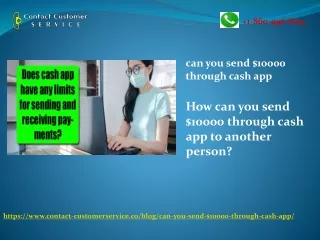 How can you send $10000 through cash app to another person?