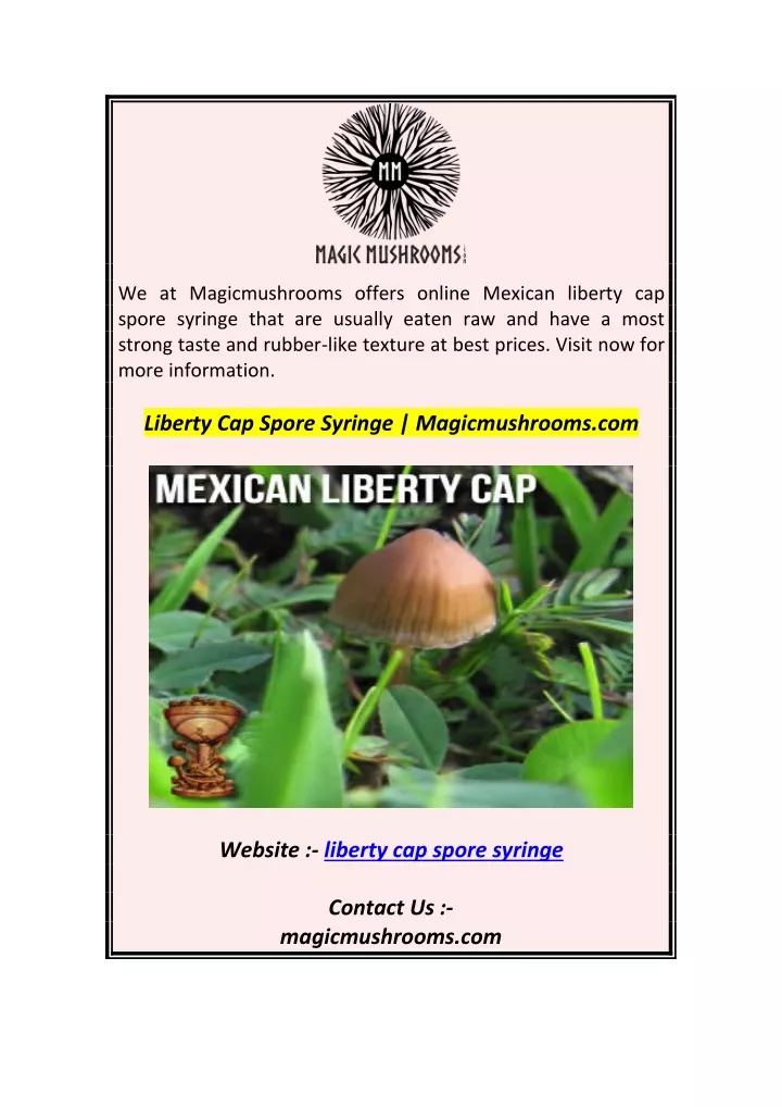 we at magicmushrooms offers online mexican