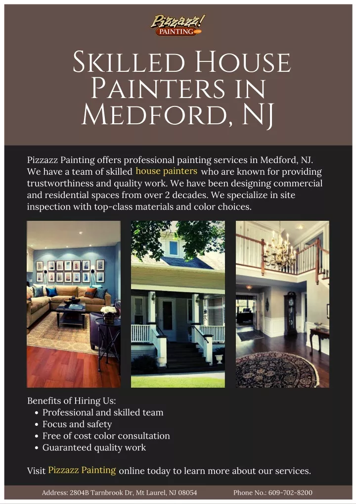 skilled house painters in medford nj