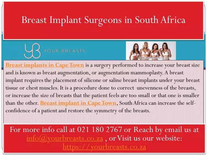 breast implant surgeons in south africa