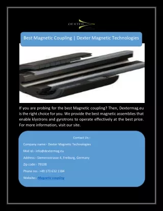 best magnetic coupling dexter magnetic