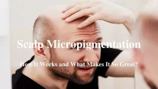 Scalp Micropigmentation - How It Works and What Makes It So Great?