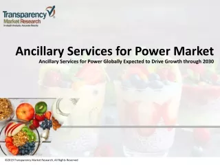 7.Ancillary Services for Power Market