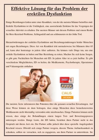effektive l sung f r das problem der erektilen