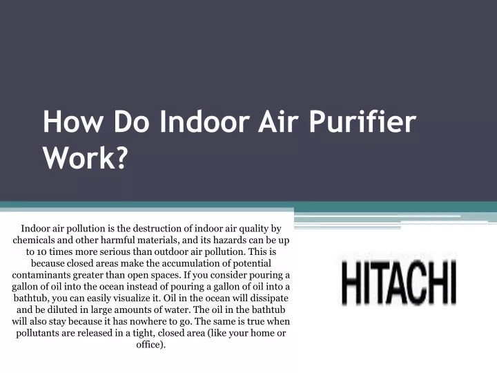 how do indoor air purifier work