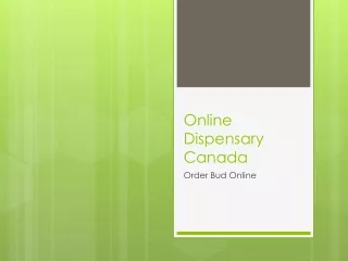 Online Dispensary Canada