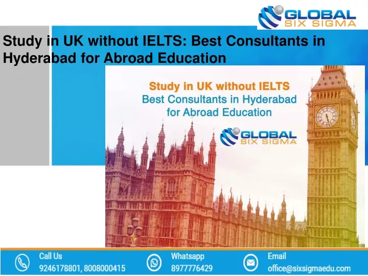study in uk without ielts best consultants