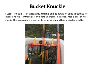 bucket knuckle