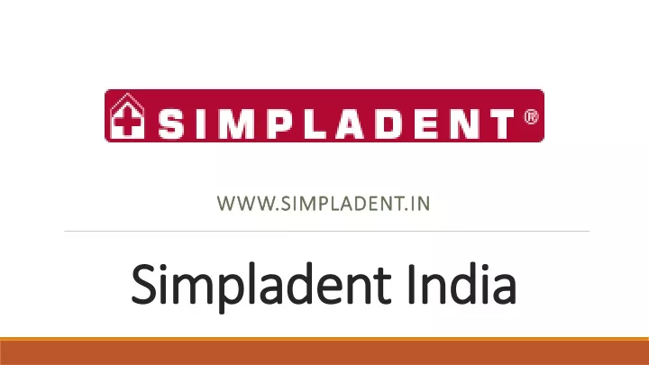 simpladent india