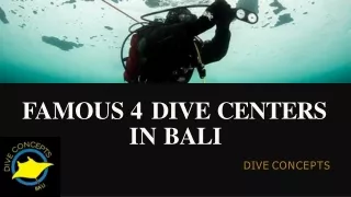 famous 4 dive centers in bali
