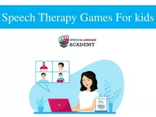 Speech Therapy Games For kids