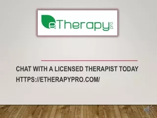 chat with a licensed therapist today https etherapypro com