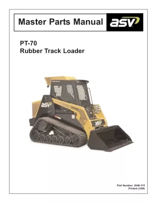 master parts manual