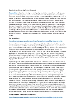 data analytics outsourcing market snapshot
