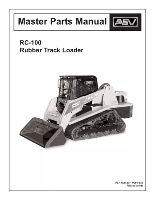 master parts manual
