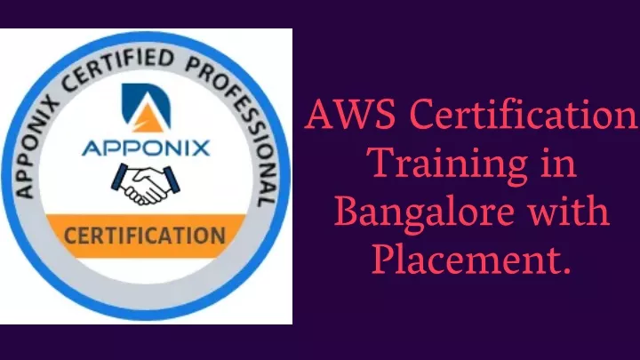 aws certification training in bangalore with