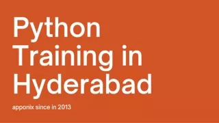 python training in hyderabad