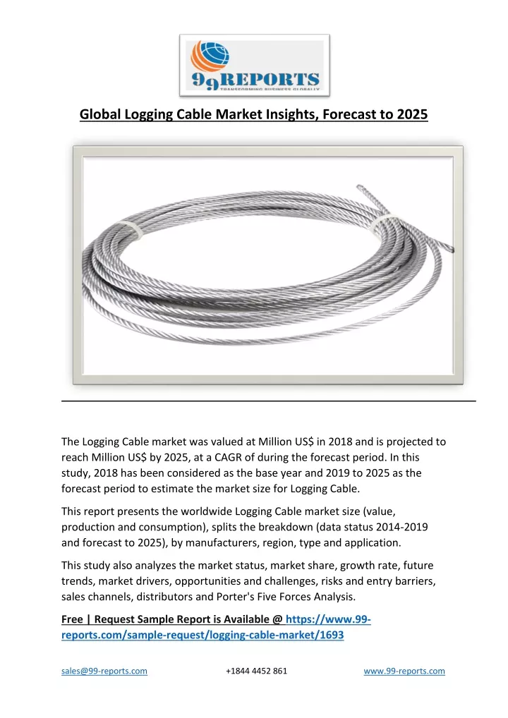 global logging cable market insights forecast