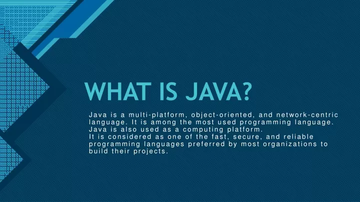 what is java