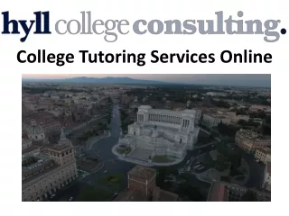 college tutoring services online