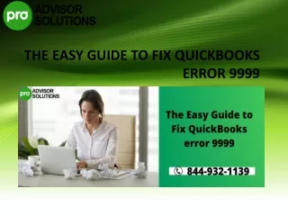 the easy guide to fix quickbooks error 9999
