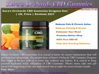 Kara’s Orchards CBD Gummies Dragons Den (1)