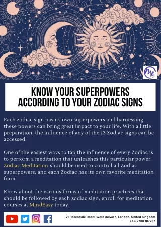 Know Your Superpowers According to Your Zodiac Signs