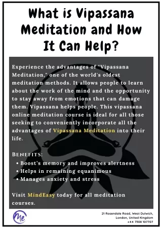 What is Vipassana Meditation and How It Can Help?