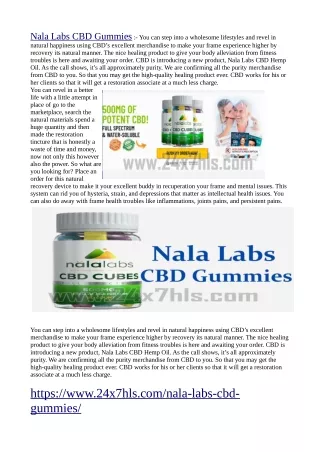 nala labs cbd gummies you can step into