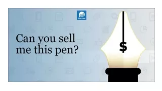 Sell me this pen, canSell me this pen, can you? you
