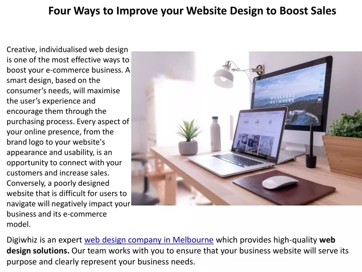 four ways to improve your website design to boost