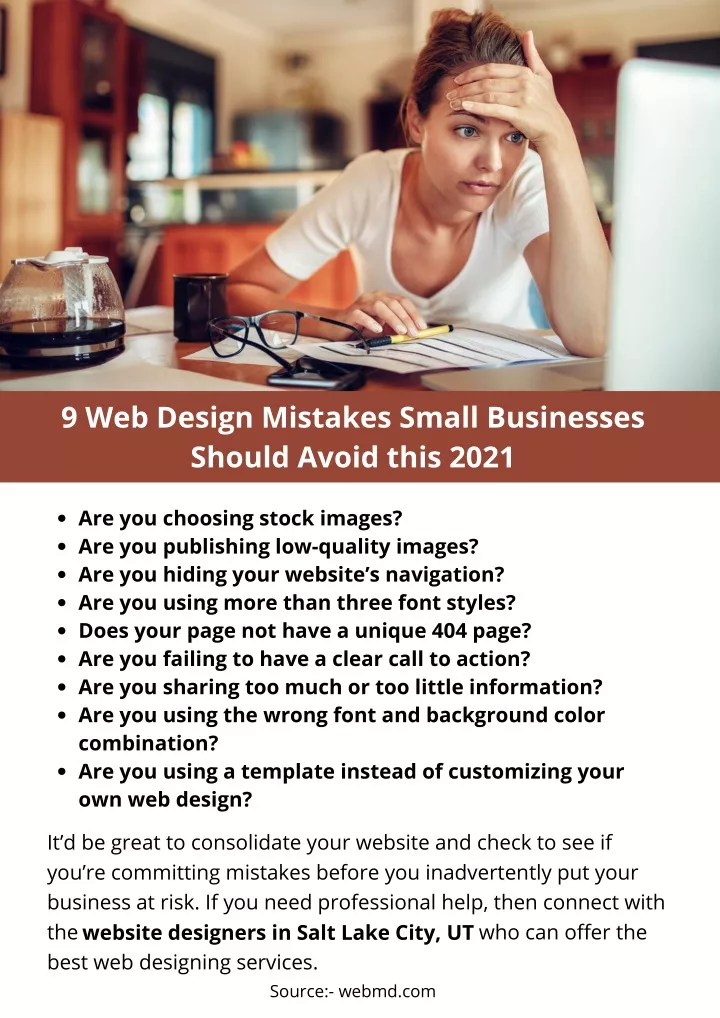 9 web design mistakes small businesses should