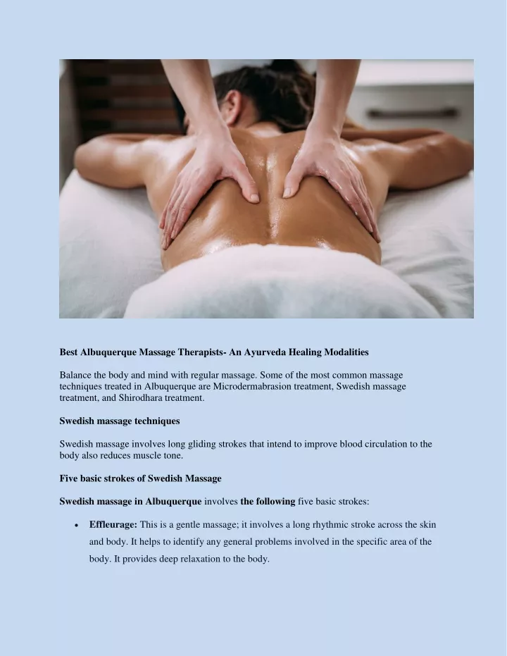 best albuquerque massage therapists an ayurveda