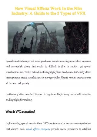 special visualizations permit movie producers