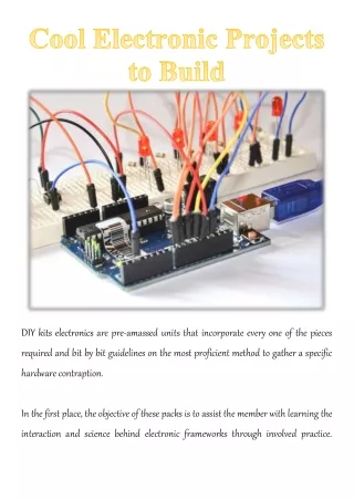 diy kits electronics are pre amassed units that