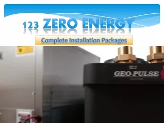 Complete Geo Thermal Installation Packages