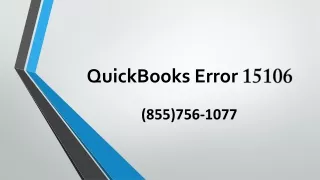 quickbooks error 15106