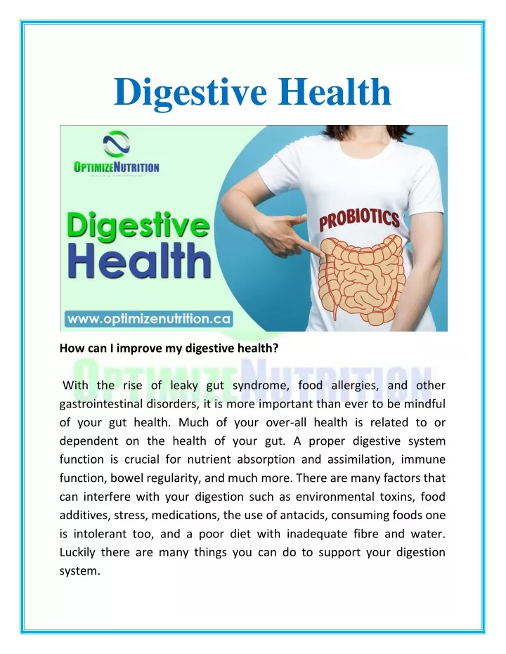 digestive health