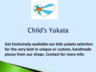 Child's Yukata