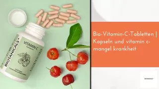 Bio-Vitamin-C-Tabletten | Kapseln - Biotanicals