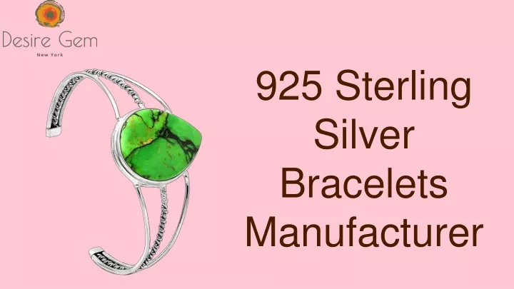 925 sterling silver bracelets manufacturer