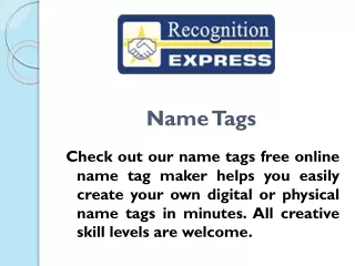 name tags