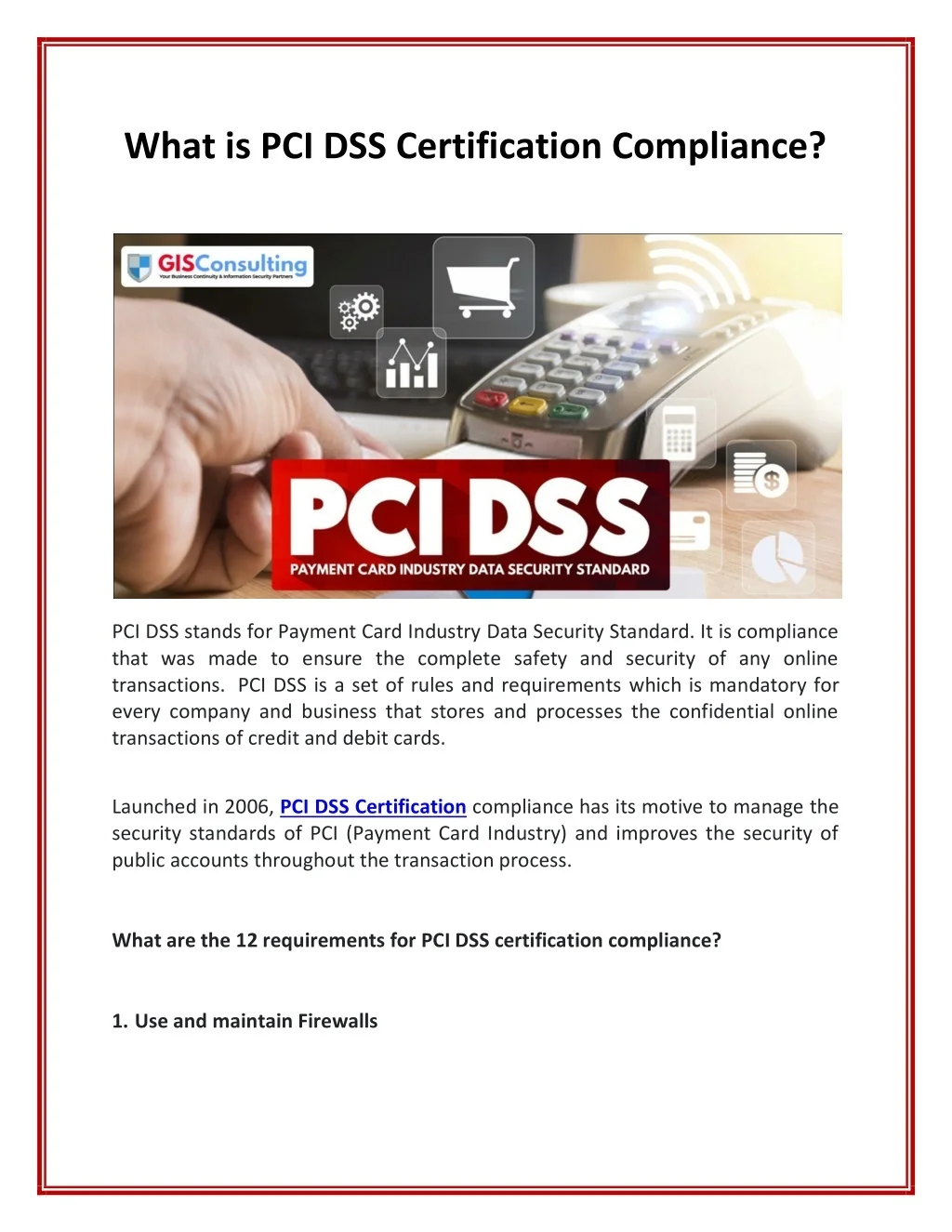 PPT - What is PCI DSS Certification Compliance PowerPoint Presentation ...