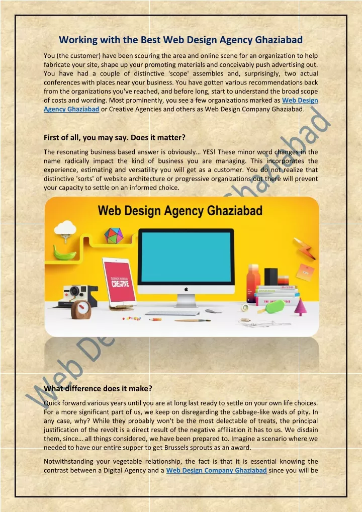 working with the best web design agency ghaziabad