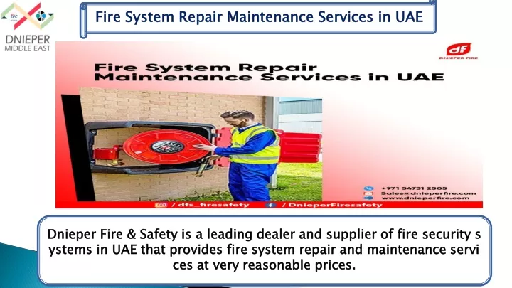 fire system repair maintenance services in uae