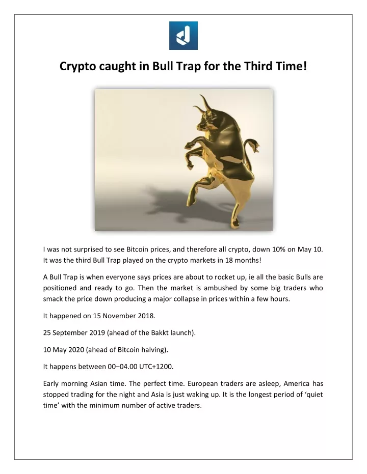 crypto caught in bull trap for the third time
