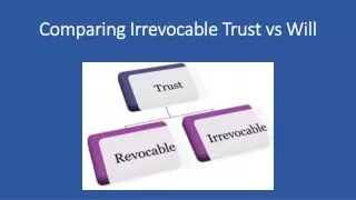 comparing irrevocable trust vs will
