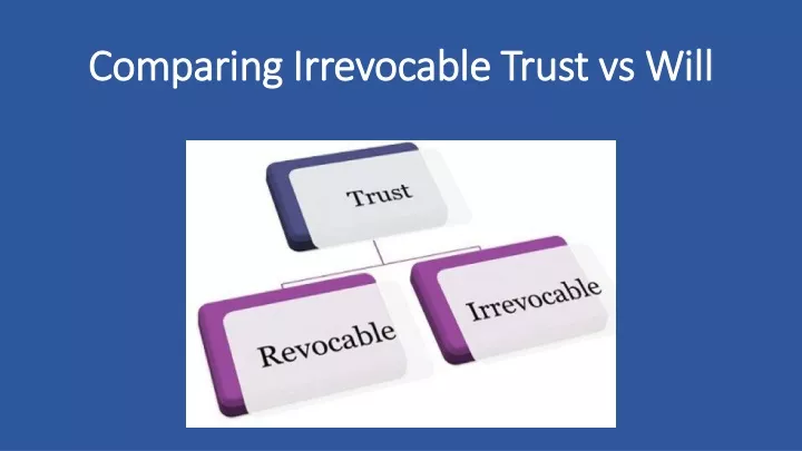 comparing irrevocable trust vs will