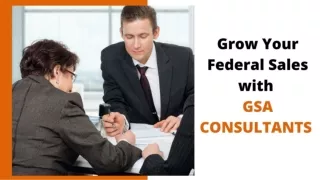 Grow your federal sales with GSA CONSULTANTS