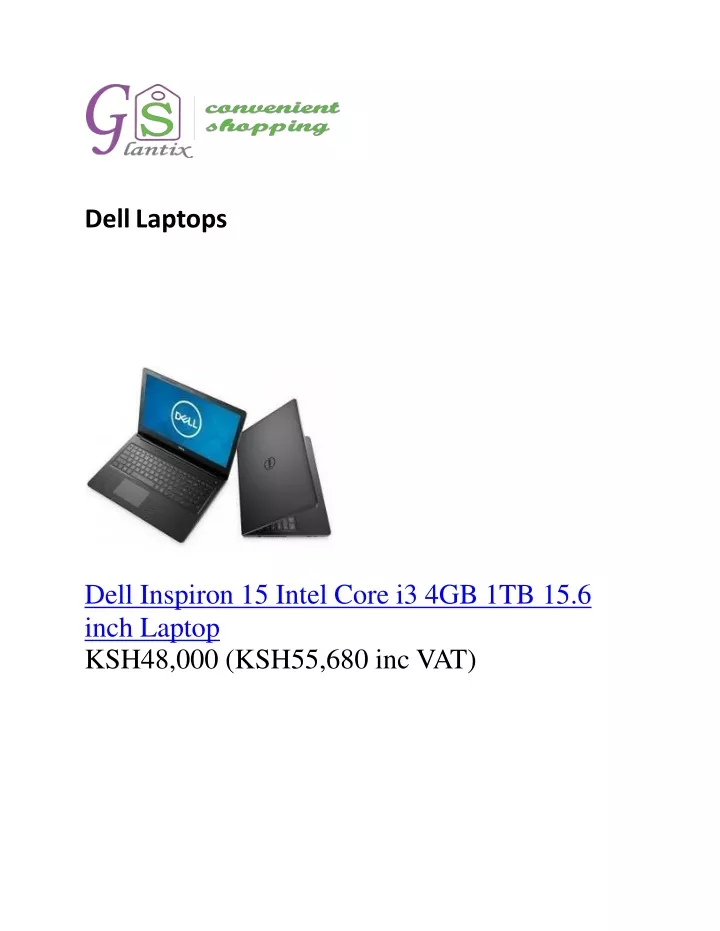 dell laptops